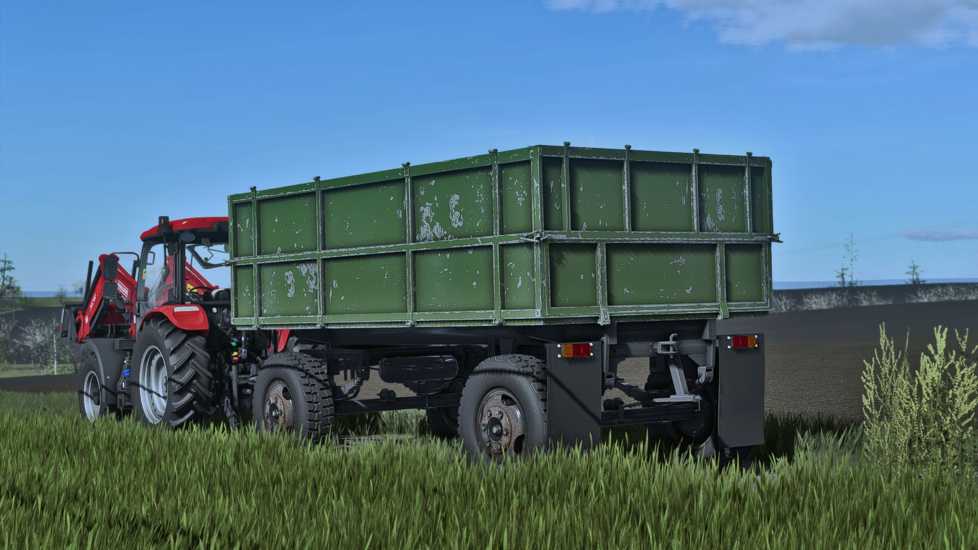 Ancienne remorque agricole roumaine 7T